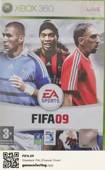FIFA 09 Xbox 360, France box front