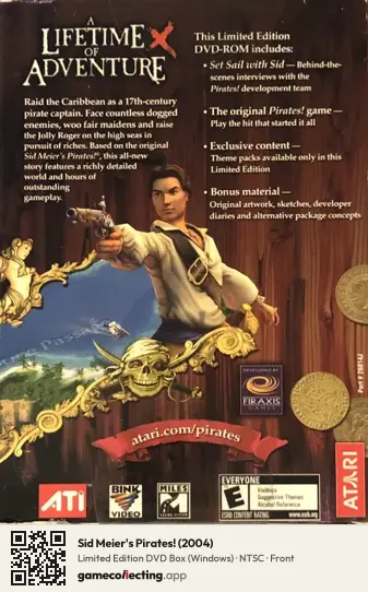 Sid Meier's Pirates! (2004) Computer, NTSC box front
