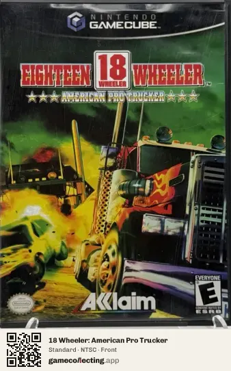 18 Wheeler: American Pro Trucker Nintendo GameCube, NTSC box front