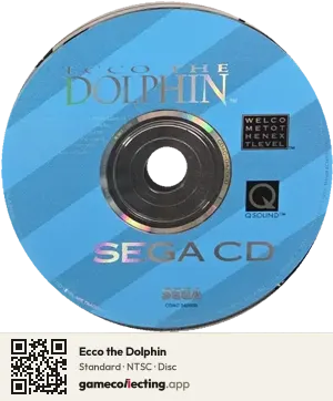 Ecco the Dolphin Sega Mega-CD / Sega CD, NTSC disc