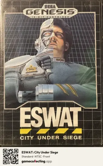 ESWAT: City Under Siege Sega Mega Drive / Genesis, NTSC box front