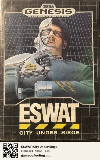ESWAT: City Under Siege Sega Mega Drive / Genesis, NTSC box front