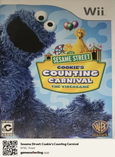 Sesame Street: Cookie's Counting Carnival Nintendo Wii, NTSC box front