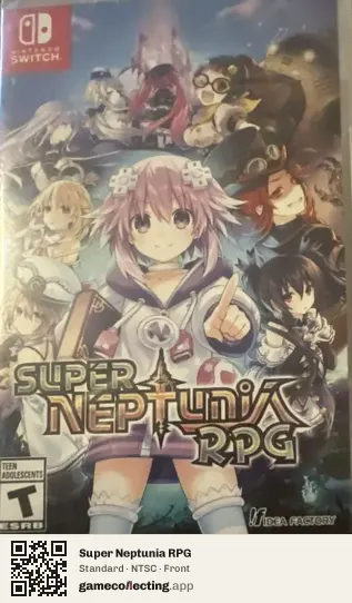 Super Neptunia RPG Nintendo Switch, NTSC box front