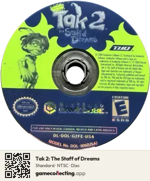 Tak 2: The Staff of Dreams Nintendo GameCube, NTSC disc