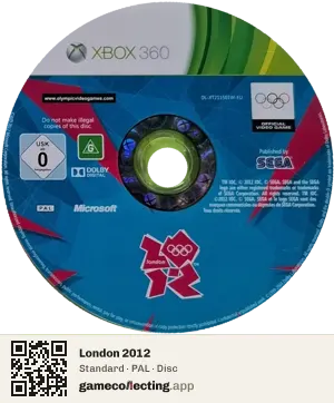 London 2012 Xbox 360, PAL disc
