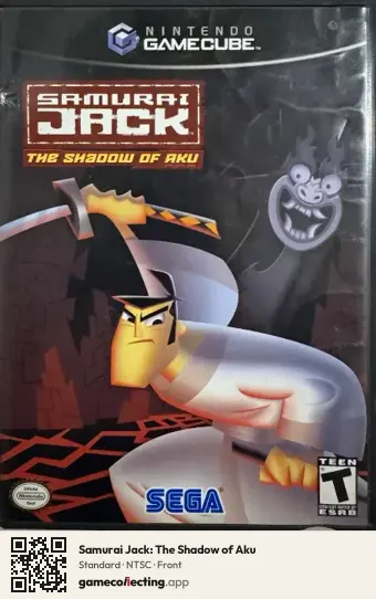 Samurai Jack: The Shadow of Aku Nintendo GameCube, NTSC box front