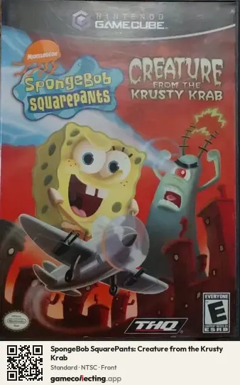 SpongeBob SquarePants: Creature from the Krusty Krab Nintendo GameCube, NTSC box front
