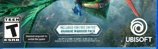 Avatar: Frontiers of Pandora, the ESRB box on its front