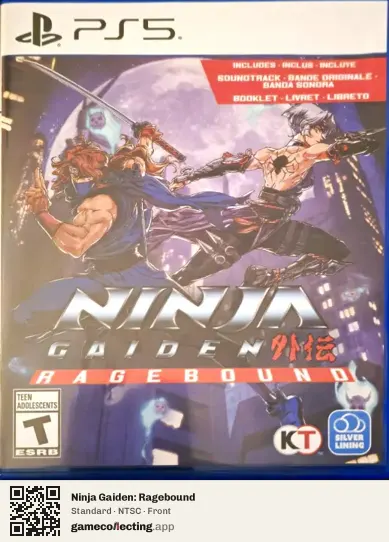 Ninja Gaiden: Ragebound PlayStation 5, NTSC box front