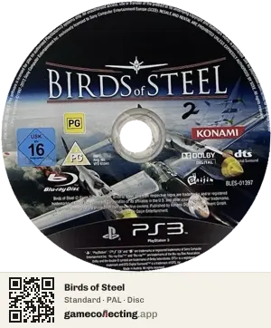 Birds of Steel PlayStation 3, PAL disc