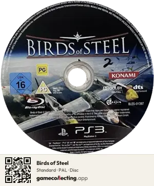 Birds of Steel PlayStation 3, PAL disc