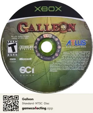 Galleon Xbox, NTSC disc