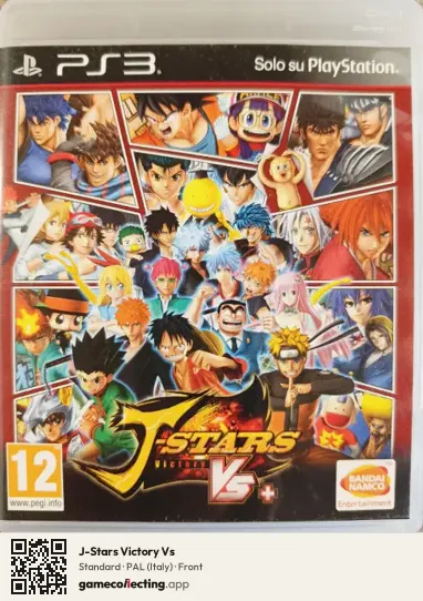 J-Stars Victory Vs PlayStation 3, Italy box front