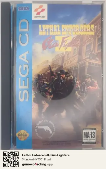 Lethal Enforcers II: Gun Fighters Sega Mega-CD / Sega CD, NTSC box front