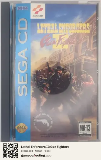 Lethal Enforcers II: Gun Fighters Sega Mega-CD / Sega CD, NTSC box front