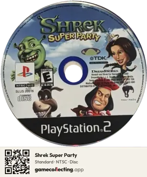 Shrek Super Party PlayStation 2, NTSC disc