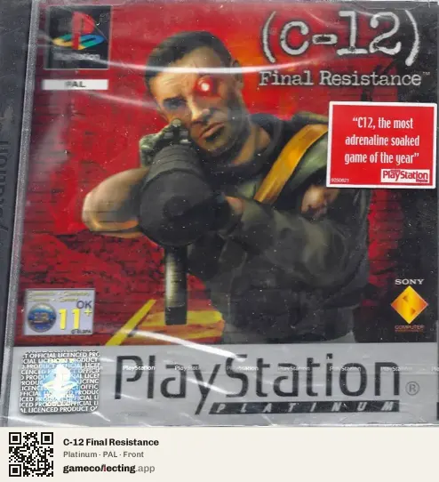 C-12 Final Resistance PlayStation, PAL box front