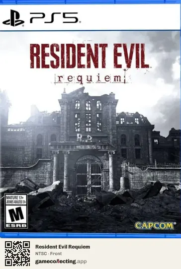 Resident Evil Requiem PlayStation 5, NTSC box front