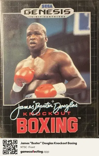 James "Buster" Douglas Knockout Boxing Sega Mega Drive / Genesis, NTSC box front
