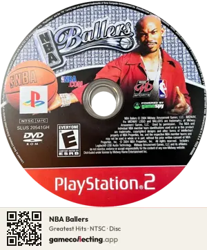 NBA Ballers PlayStation 2, NTSC disc