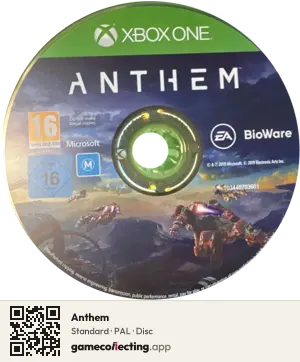Anthem Xbox One, PAL disc