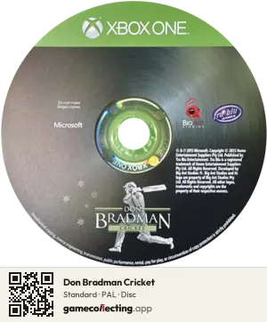 Don Bradman Cricket Xbox One, PAL disc