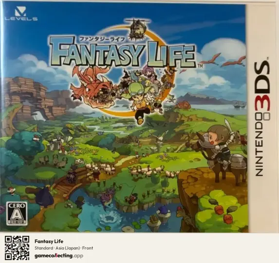 Fantasy Life Nintendo 3DS, Asia box front