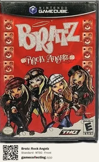 Bratz: Rock Angelz Nintendo GameCube, NTSC box front