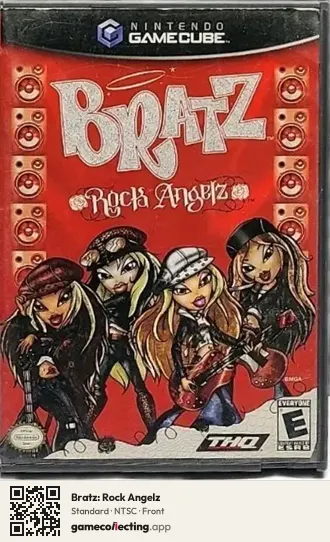 Bratz: Rock Angelz Nintendo GameCube, NTSC box front