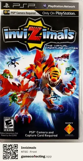 Invizimals PlayStation Portable, NTSC box front