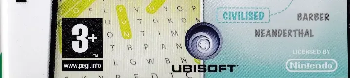 Classic Word Games, the PEGI square on its front