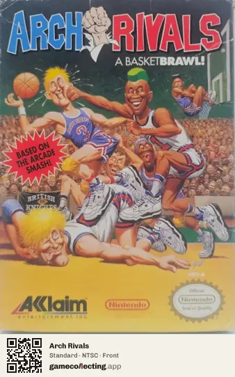 Arch Rivals Nintendo Entertainment System, NTSC box front