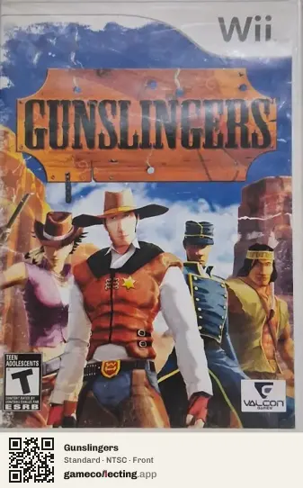 Gunslingers Nintendo Wii, NTSC box front