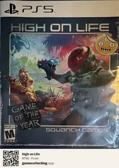 High on Life PlayStation 5, NTSC box front