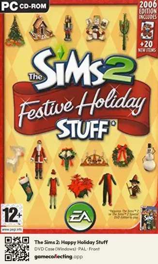The Sims 2: Happy Holiday Stuff Computer, PAL box front