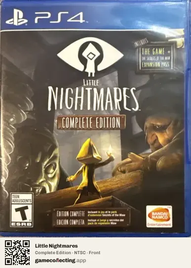 Little Nightmares PlayStation 4, NTSC box front