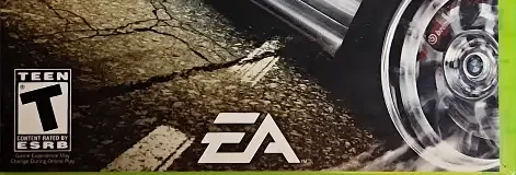 Need for Speed: Most Wanted (2005), the ESRB box on its front