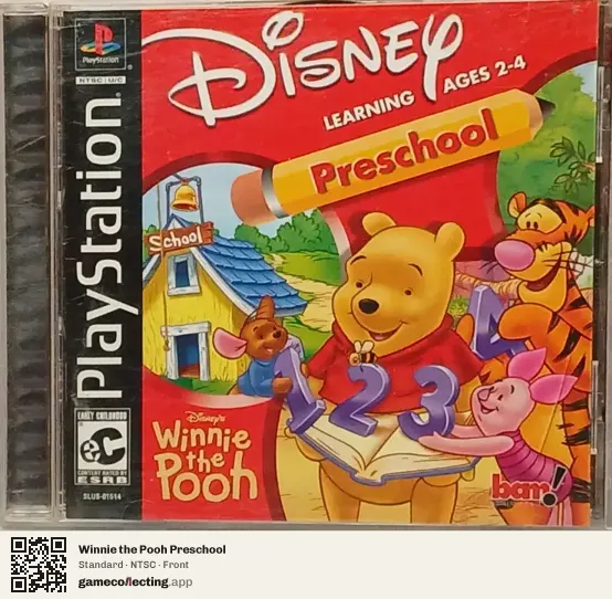 Winnie the Pooh Preschool PlayStation, NTSC box front