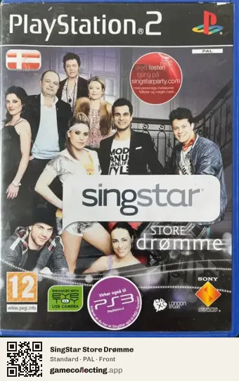 SingStar Store Drømme PlayStation 2, PAL box front