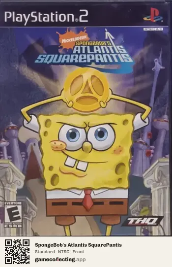 SpongeBob's Atlantis SquarePantis PlayStation 2, NTSC box front