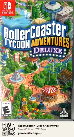 RollerCoaster Tycoon Adventures Nintendo Switch, NTSC box front