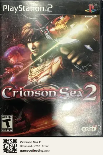 Crimson Sea 2 PlayStation 2, NTSC box front