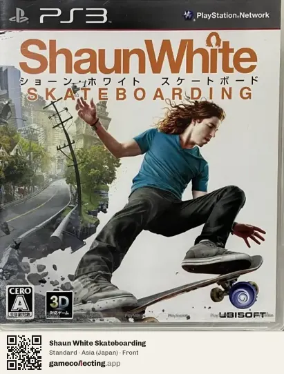 Shaun White Skateboarding PlayStation 3, Asia box front