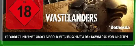 Fallout 76, the USK square on its front