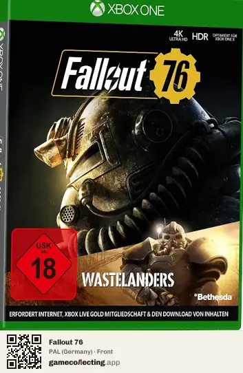 Fallout 76 Xbox One, Germany box front