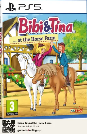Bibi & Tina at the Horse Farm PlayStation 5, PAL box front