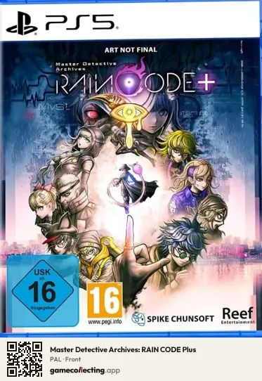 Master Detective Archives: RAIN CODE Plus PlayStation 5, PAL box front