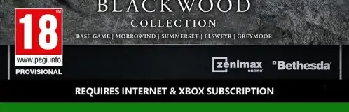 The Elder Scrolls Online Collection: Blackwood, the PEGI square on its front
