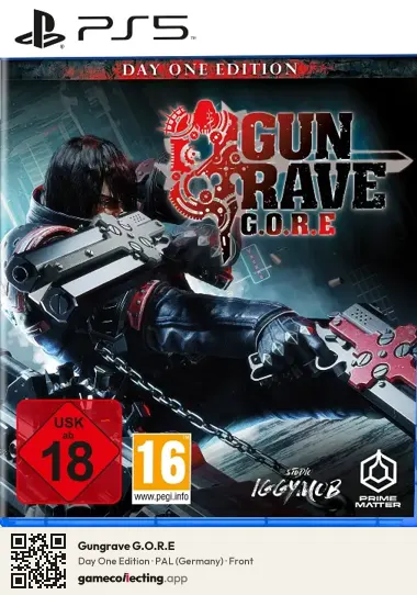 Gungrave G.O.R.E PlayStation 5, Germany box front